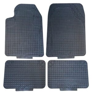 Πατάκια λαστιχένια μάυρα 3010-4 τμχ/σετ