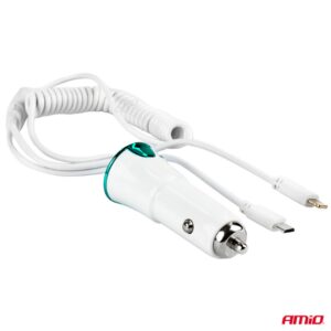 ΦΟΡΤΙΣΤΗΣ ΑΝΑΠΤΗΡΑ 12/24V 3100mA ΜΕ 1 ΘΥΡΑ USB ΜΕ ΚΑΛΩΔΙΟ