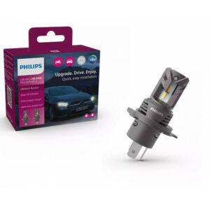 ΣΕΤ LED H4/H19 12V 20W+80% P43T NM PHILIPS