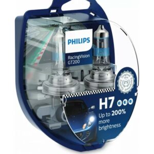 ΣΕΤ ΛΑΜΠΕΣ H7 12V+200% Racing Vision PHILIPS