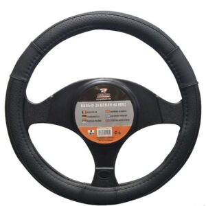 Κάλυμμα τιμονιού δερματίνη μάυρο 342 - M 38cm
