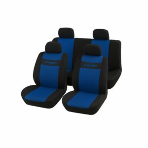 Καλύμματα σετ Μαύρο με Μπλε 1601