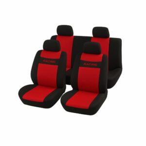 Καλύμματα σετ μαύρο με κόκκινο  1601