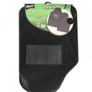 Πατάκια Μοκέτα Orbit 2τμχ Μαύρα GUARD