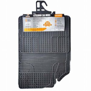 Πατάκια λαστιχένια universal μαύρο 1765 4τμχ/σετ