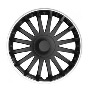 Τάσια τροχών 15'' Crystal Μαύρο Με Ασημί Στεφάνια So Black Versaco