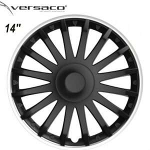 Τάσια ζαντών 14'' Crystal SO Black Με Ασημί Στεφάνια Versaco