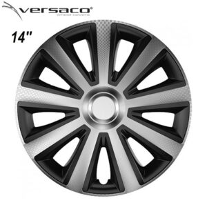 Τάσια ζαντών 14'' Carbon Aviator - Ασημί / Μαύρο Versaco