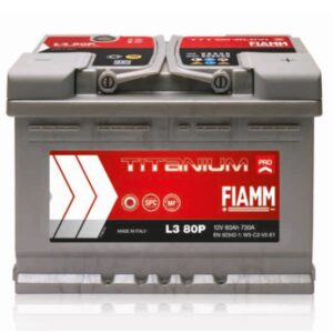 FIAMM TITANIUM PRO L3+12V/ 80AH ΜΠΑΤΑΡΙΑ