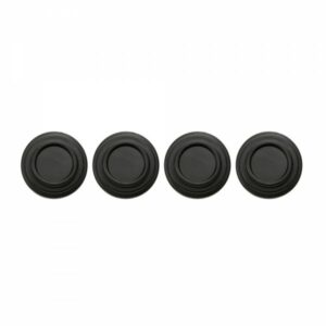 ΠΡΟΣΤΑΤΕΥΤΙΚΑ ΓΙΑ ΚΛΕΙΣΙΜΟ ΠΟΡΤΑΣ Φ26x8mm ΣΙΛΙΚΟΝΗΣ ΣΤΡΟΓΓΥΛΑ ΜΑΥΡΑ