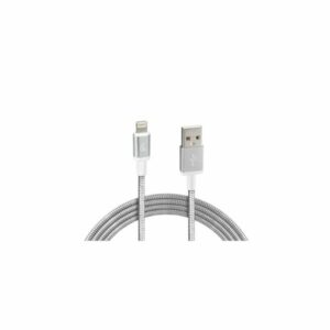 ΚΑΛΩΔΙΟ USB ΦΟΡΤΙΣΗΣ ΚΑΙ ΣΥΓΧΡΟΝΙΣΜΟΥ IRON SILVER LINE - APPLE 8PIN (100 cm)