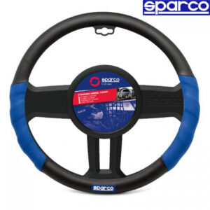 Κάλυμμα τιμονιού μάυρο μπλέ Sparco