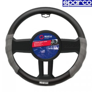 Κάλυμμα τιμονιού μαύρο με γκρι Sparco
