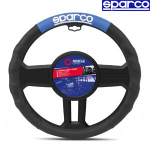 Κάλυμμα τιμονιού μαύρο με μπλε Sparco