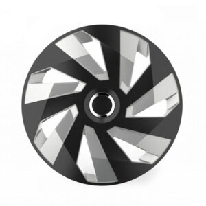 Τάσια τροχών 14'' Vector Μαύρα - Ασημί Με Δαχτυλίδια Χρωμίου Rc Bs Versaco